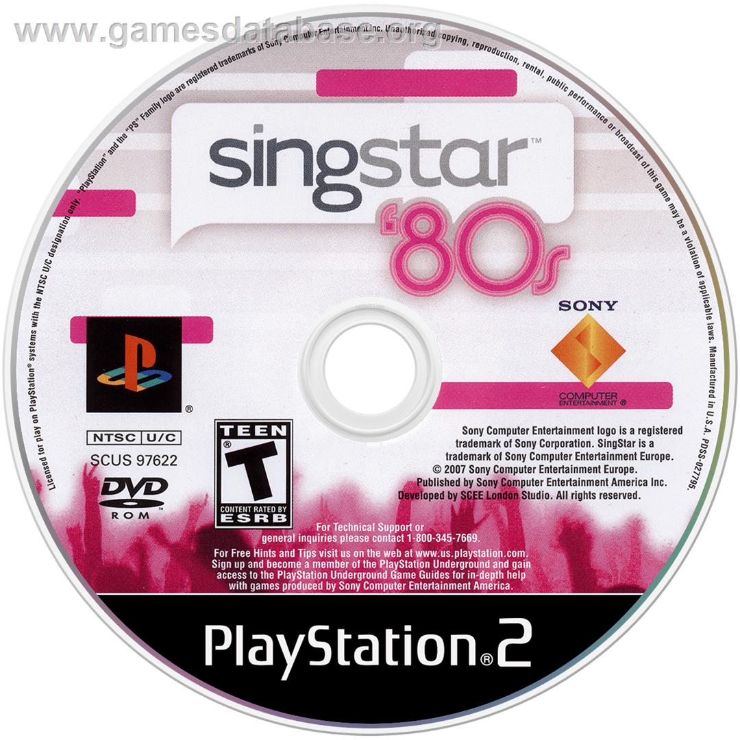 Singstar '80s - Sony Playstation 2 - Artwork - Cartridge