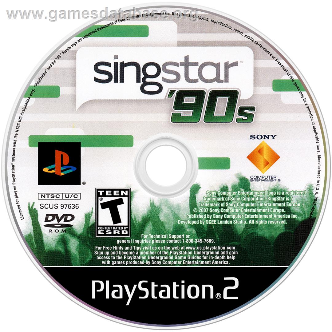 Singstar '90s - Sony Playstation 2 - Artwork - Cartridge