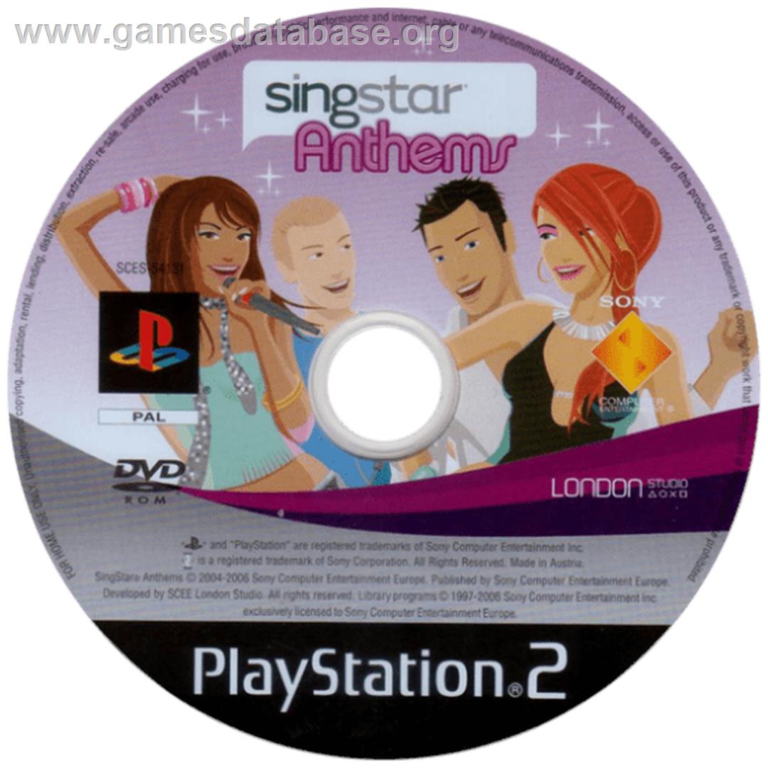Singstar Anthems - Sony Playstation 2 - Artwork - Cartridge