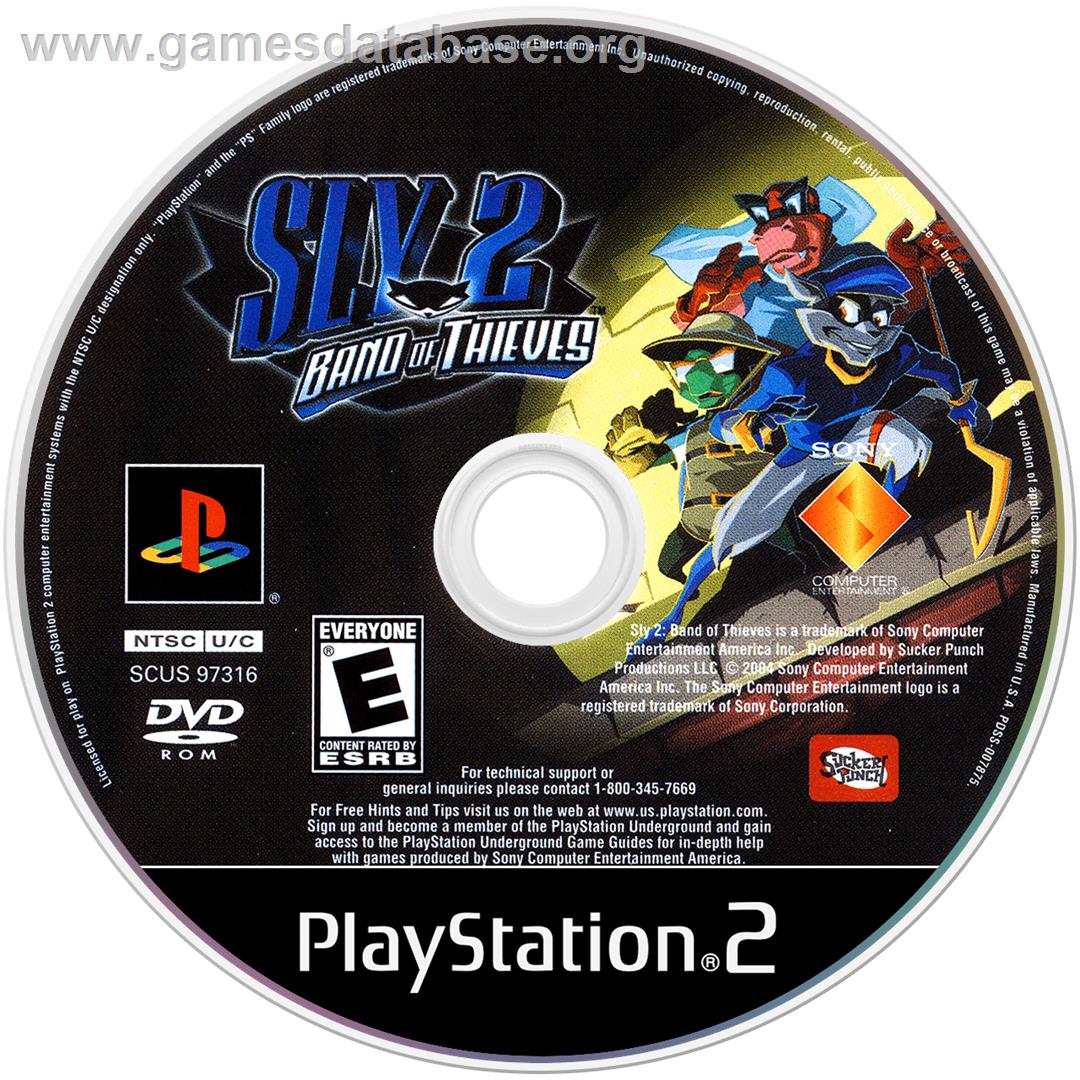 Sly 2 - Band Of Thieves - Sony Playstation 2 - Artwork - Cartridge