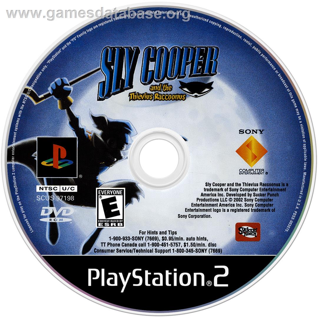 Sly Raccoon - Sony Playstation 2 - Artwork - Cartridge