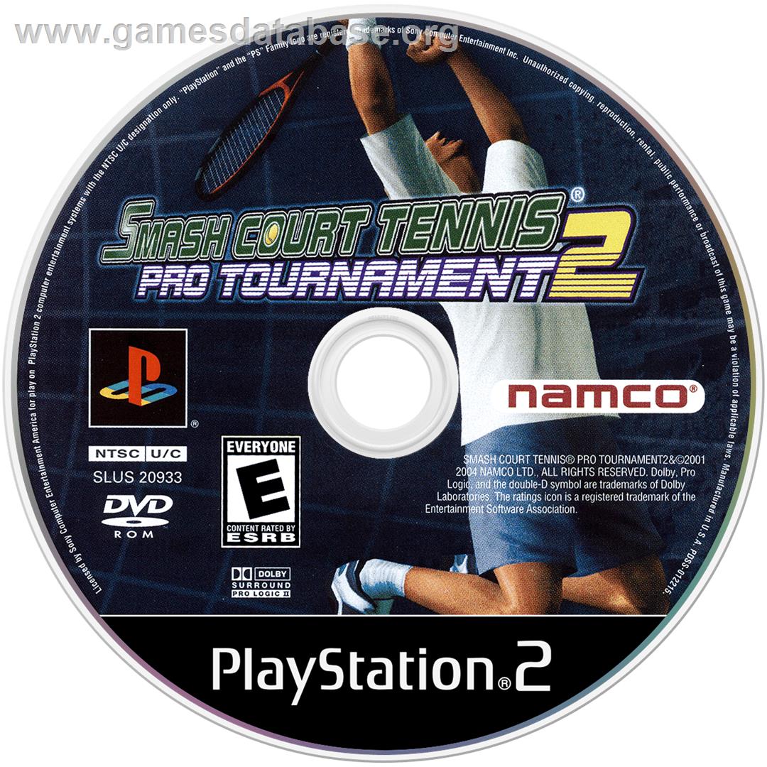 Smash Court Tennis Pro Tournament 2 - Sony Playstation 2 - Artwork - Cartridge