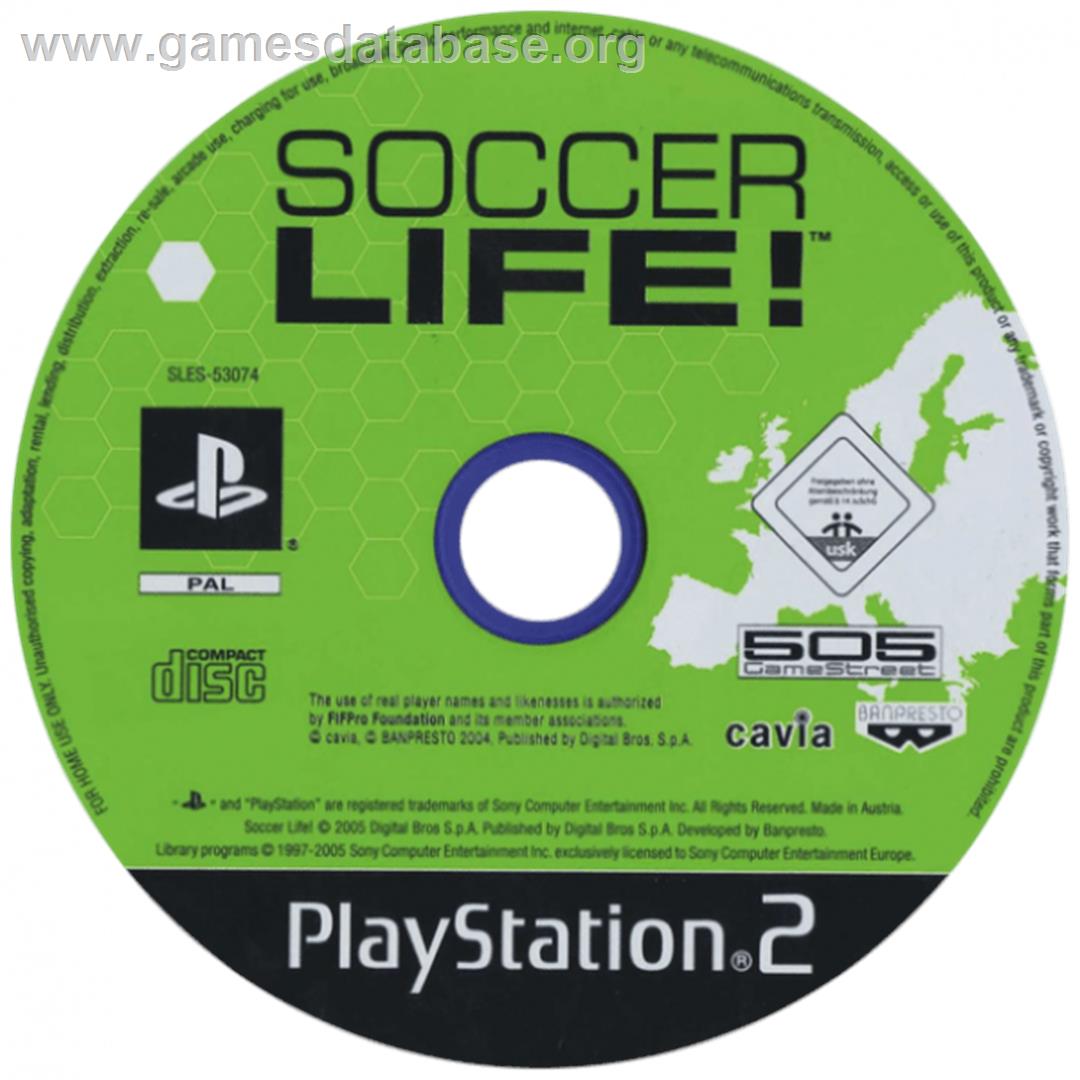 Soccer Life! - Sony Playstation 2 - Artwork - Cartridge