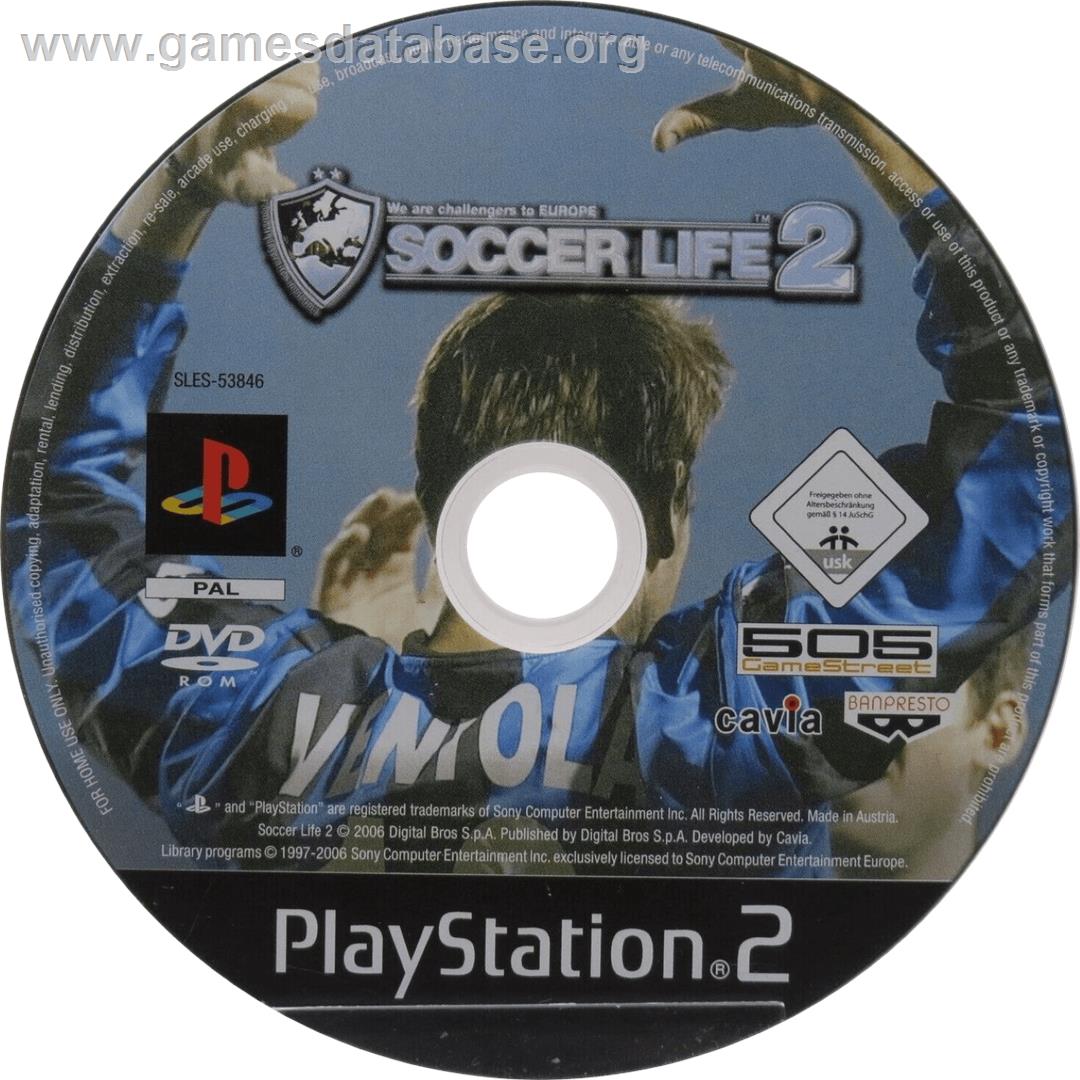 Soccer Life 2 - Sony Playstation 2 - Artwork - Cartridge