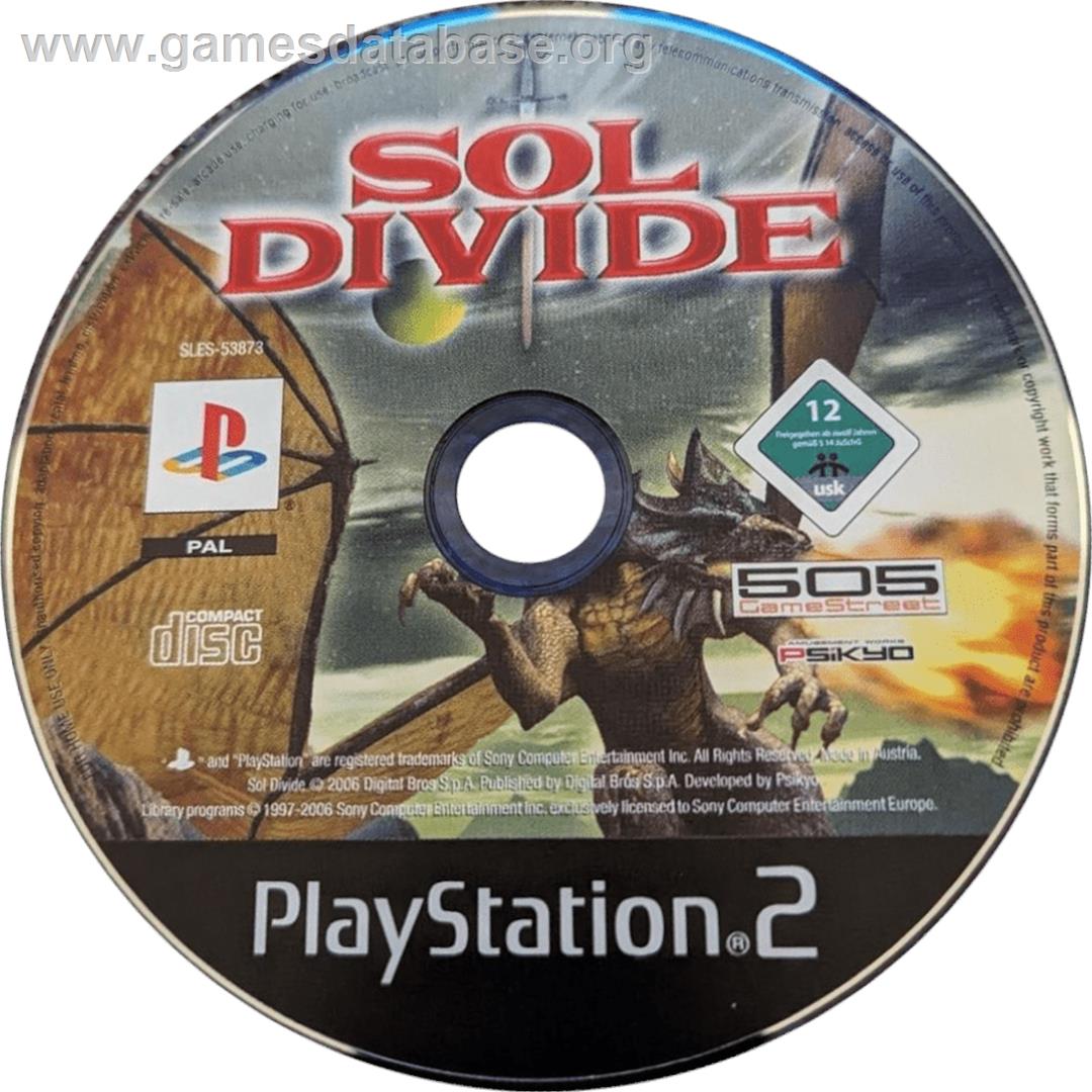 Sol Divide - Sony Playstation 2 - Artwork - Cartridge