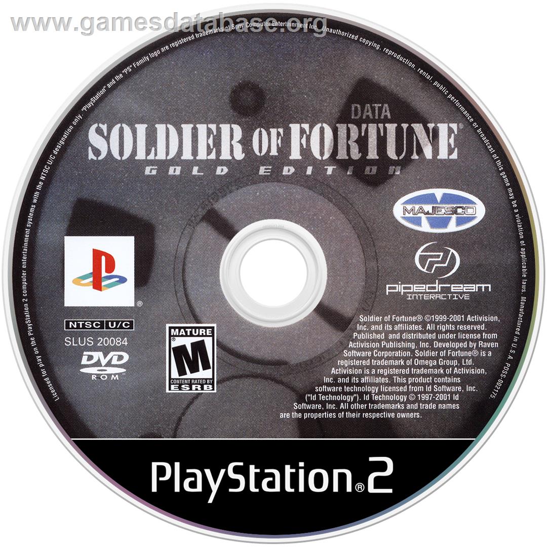 Soldier Of Fortune - Gold Edition - Sony Playstation 2 - Artwork - Cartridge