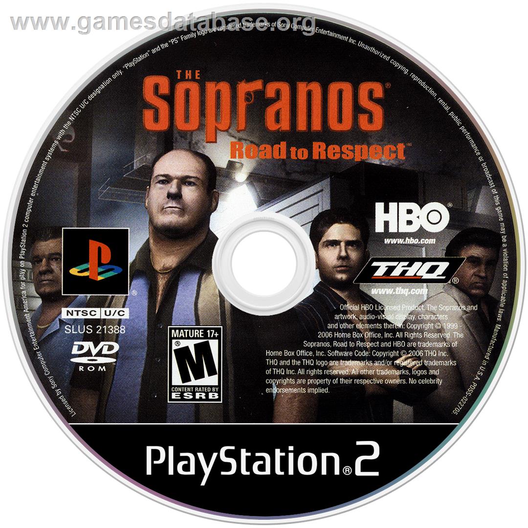 Sopranos - Road To Respect, Les - Sony Playstation 2 - Artwork - Cartridge