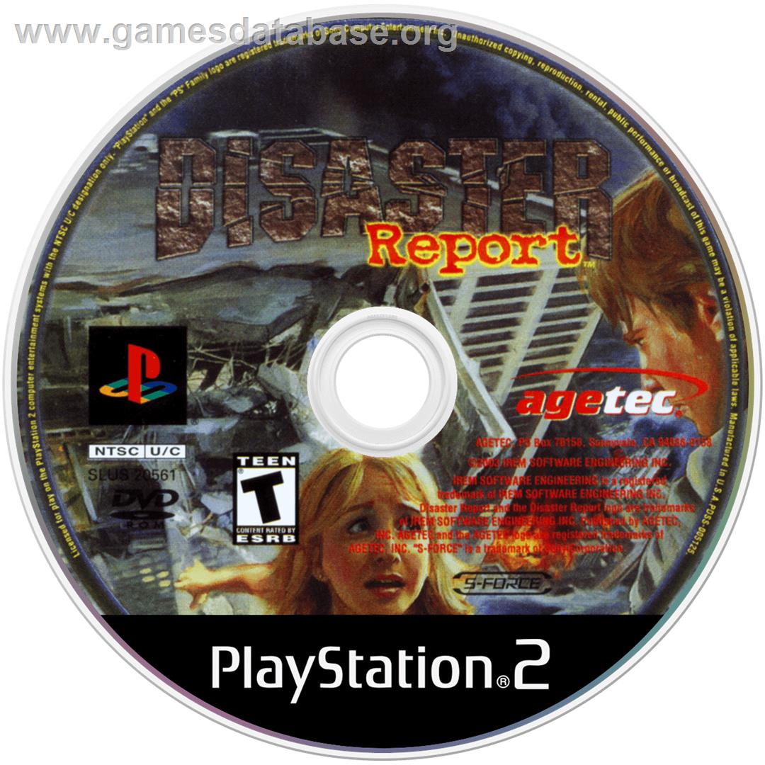 Sos - The Final Escape - Sony Playstation 2 - Artwork - Cartridge
