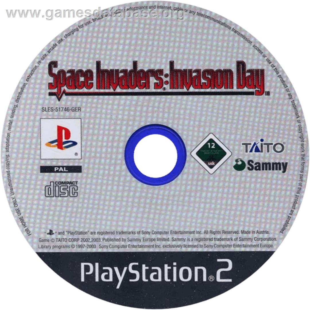 Space Invaders - Invasion Day - Sony Playstation 2 - Artwork - Cartridge