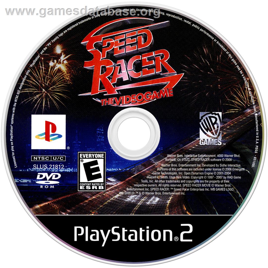 Speed Racer - Le Jeu Vidéo - Sony Playstation 2 - Artwork - Cartridge