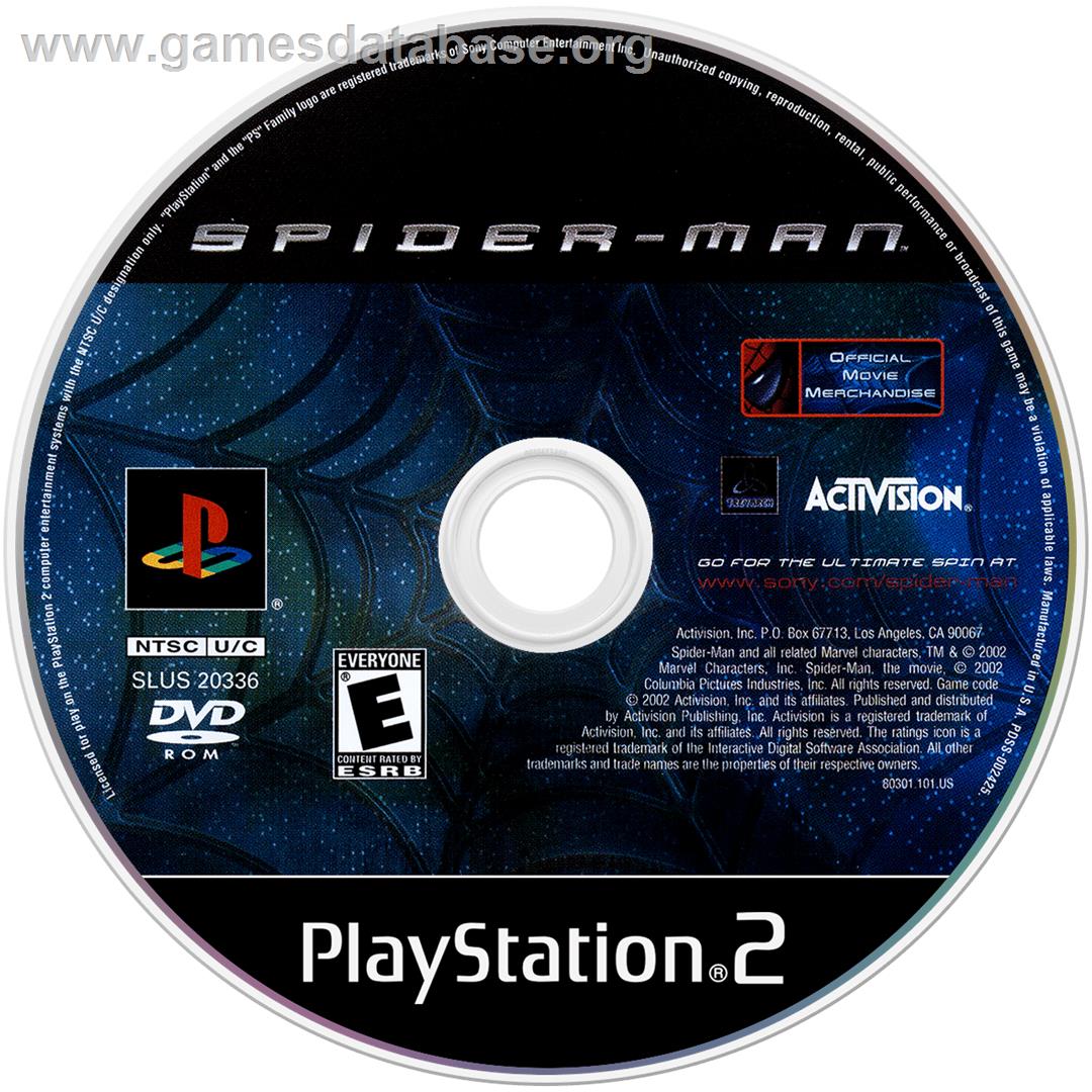 Spider-man - Sony Playstation 2 - Artwork - Cartridge