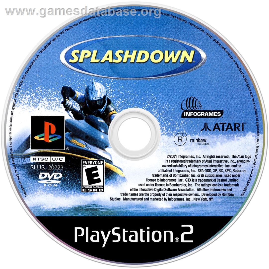Splashdown - Sony Playstation 2 - Artwork - Cartridge