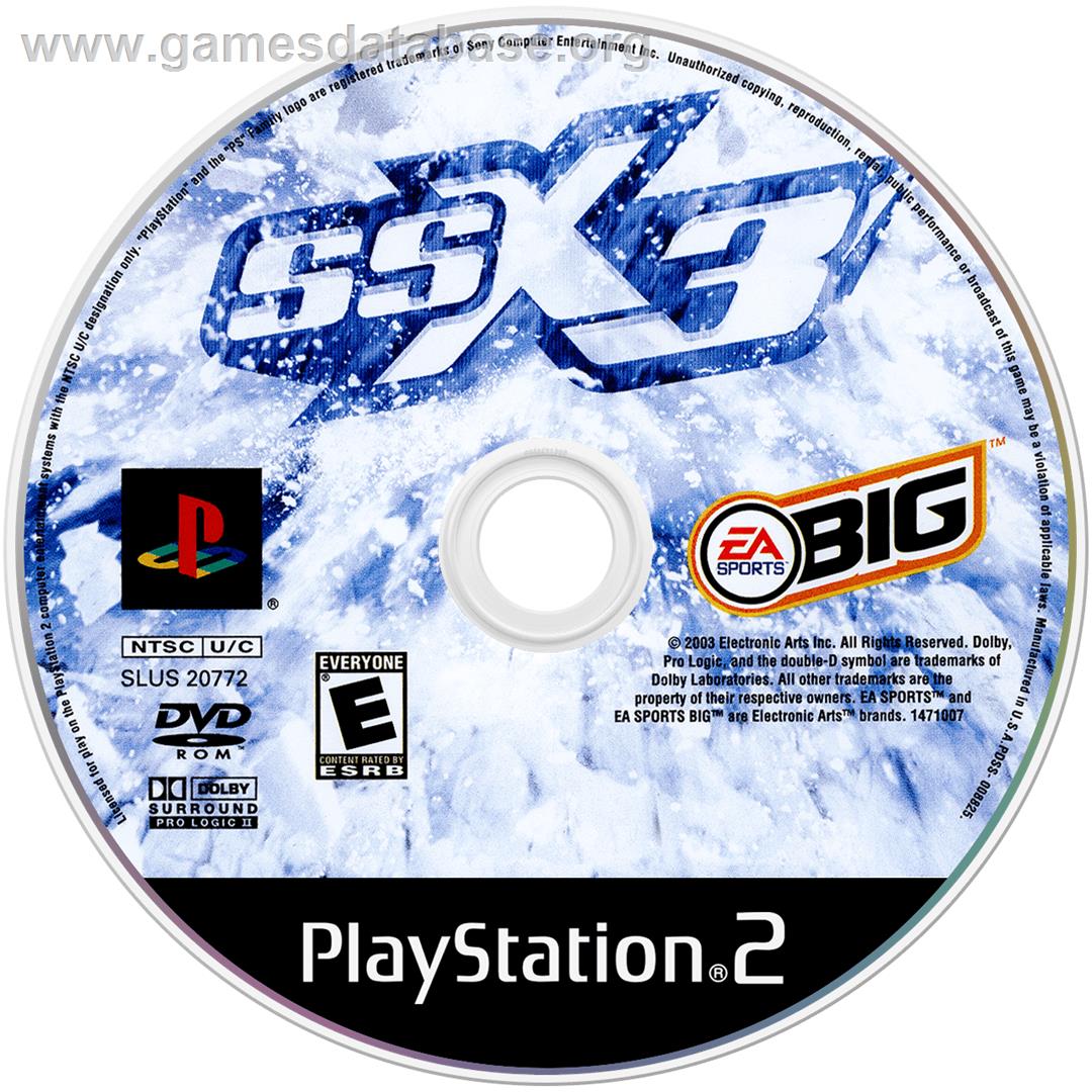 Ssx 3 - Sony Playstation 2 - Artwork - Cartridge