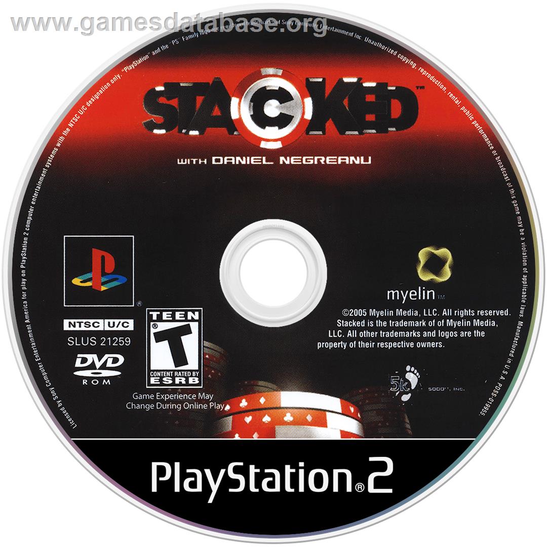 Stacked With Daniel Negreanu - Sony Playstation 2 - Artwork - Cartridge