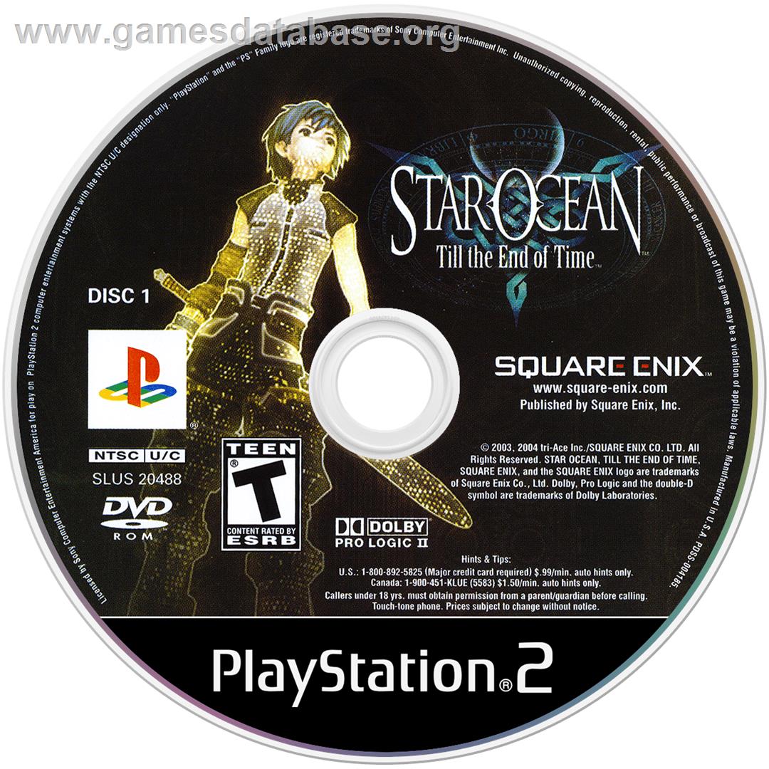Star Ocean - Till The End Of Time - Sony Playstation 2 - Artwork - Cartridge