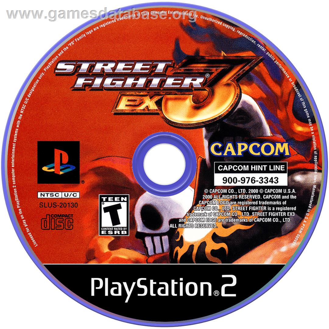 Street Fighter Ex3 - Sony Playstation 2 - Artwork - Cartridge