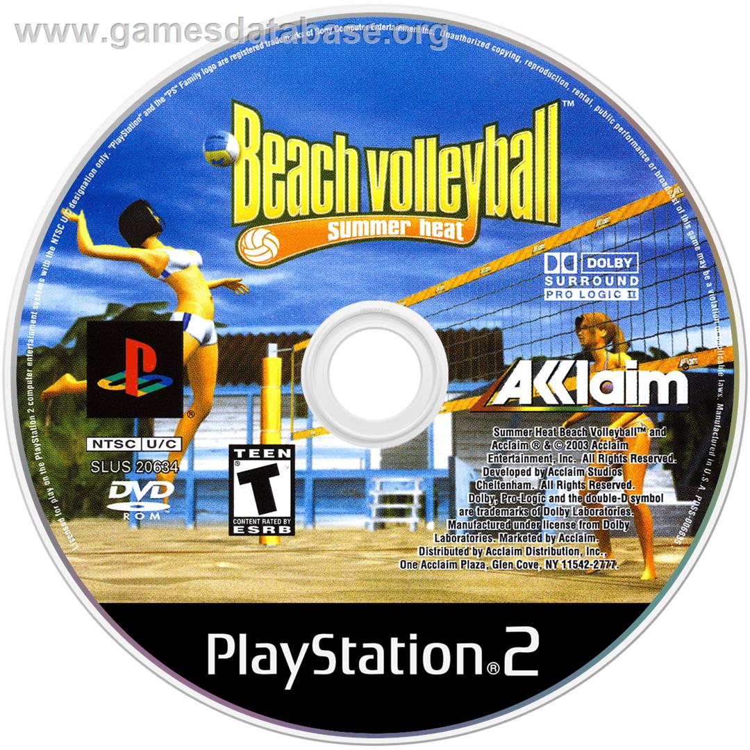 Summer Heat Beach Volleyball - Sony Playstation 2 - Artwork - Cartridge