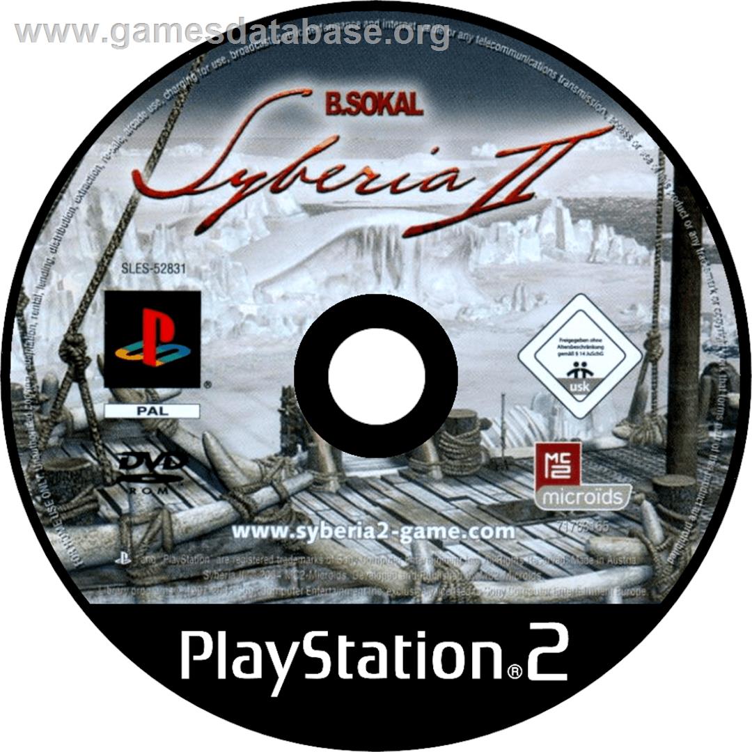 Syberia 2 - Sony Playstation 2 - Artwork - Cartridge