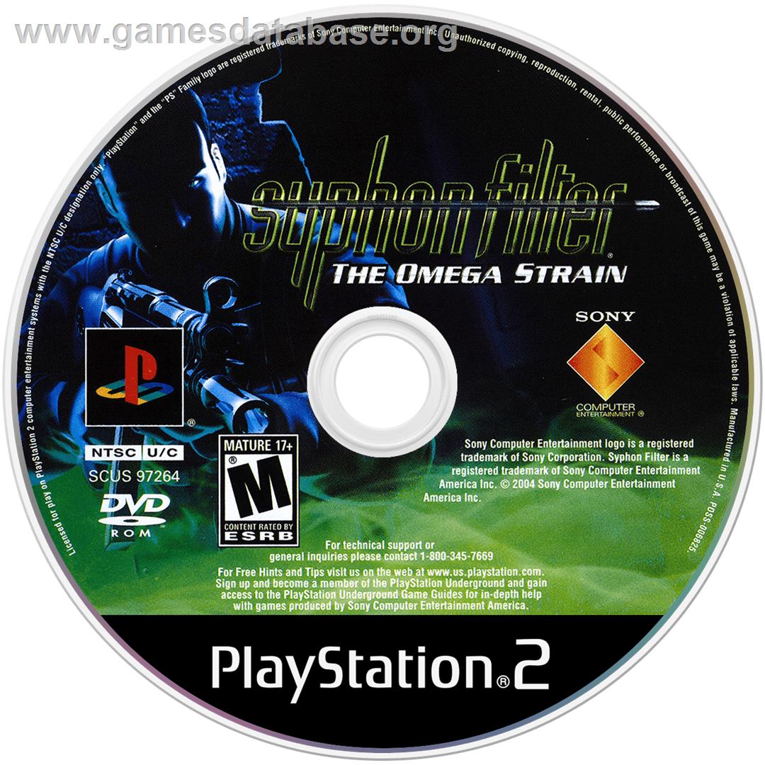 Syphon Filter - The Omega Strain - Sony Playstation 2 - Artwork - Cartridge