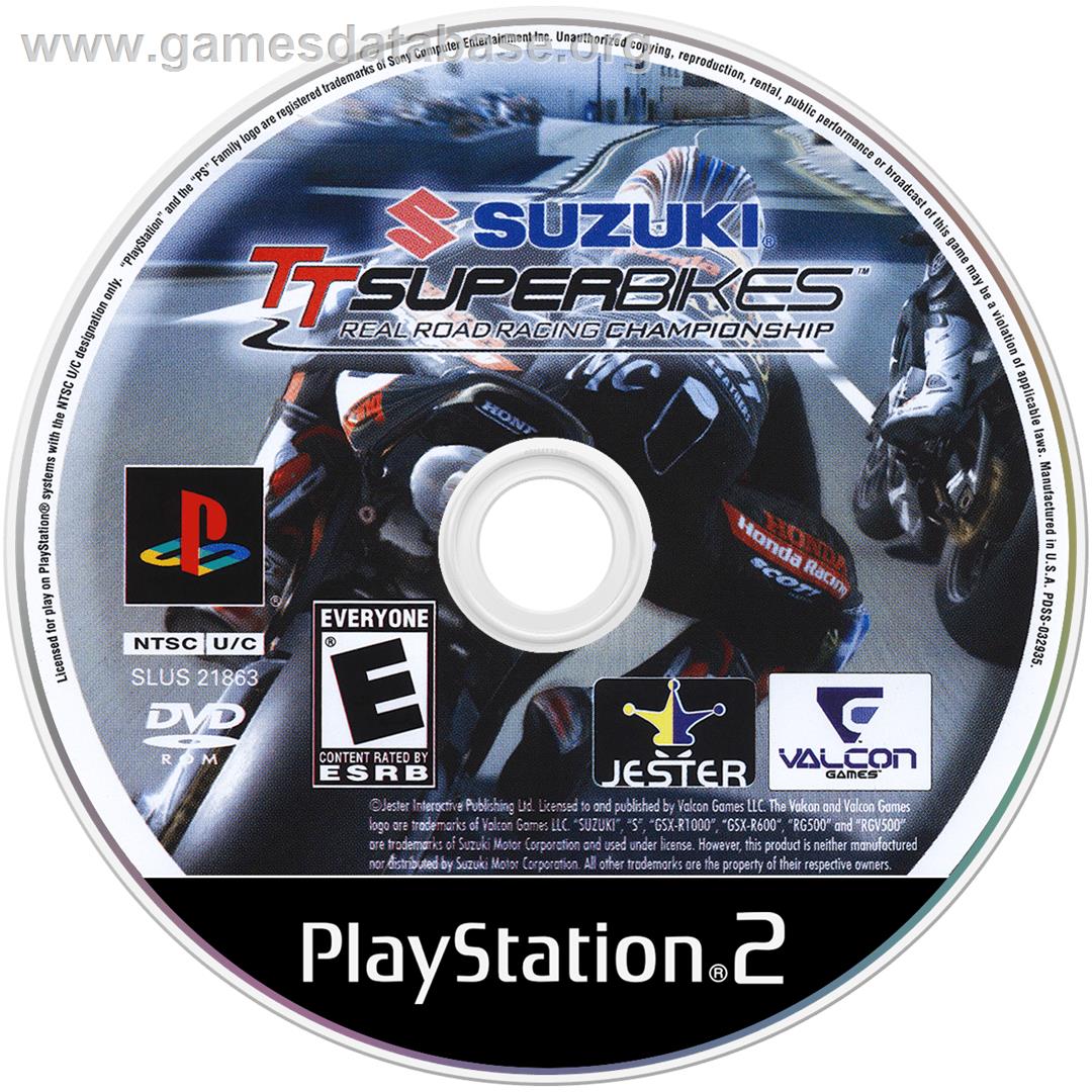 TT Superbikes - Real Road Racing Championship - Sony Playstation 2 - Artwork - Cartridge
