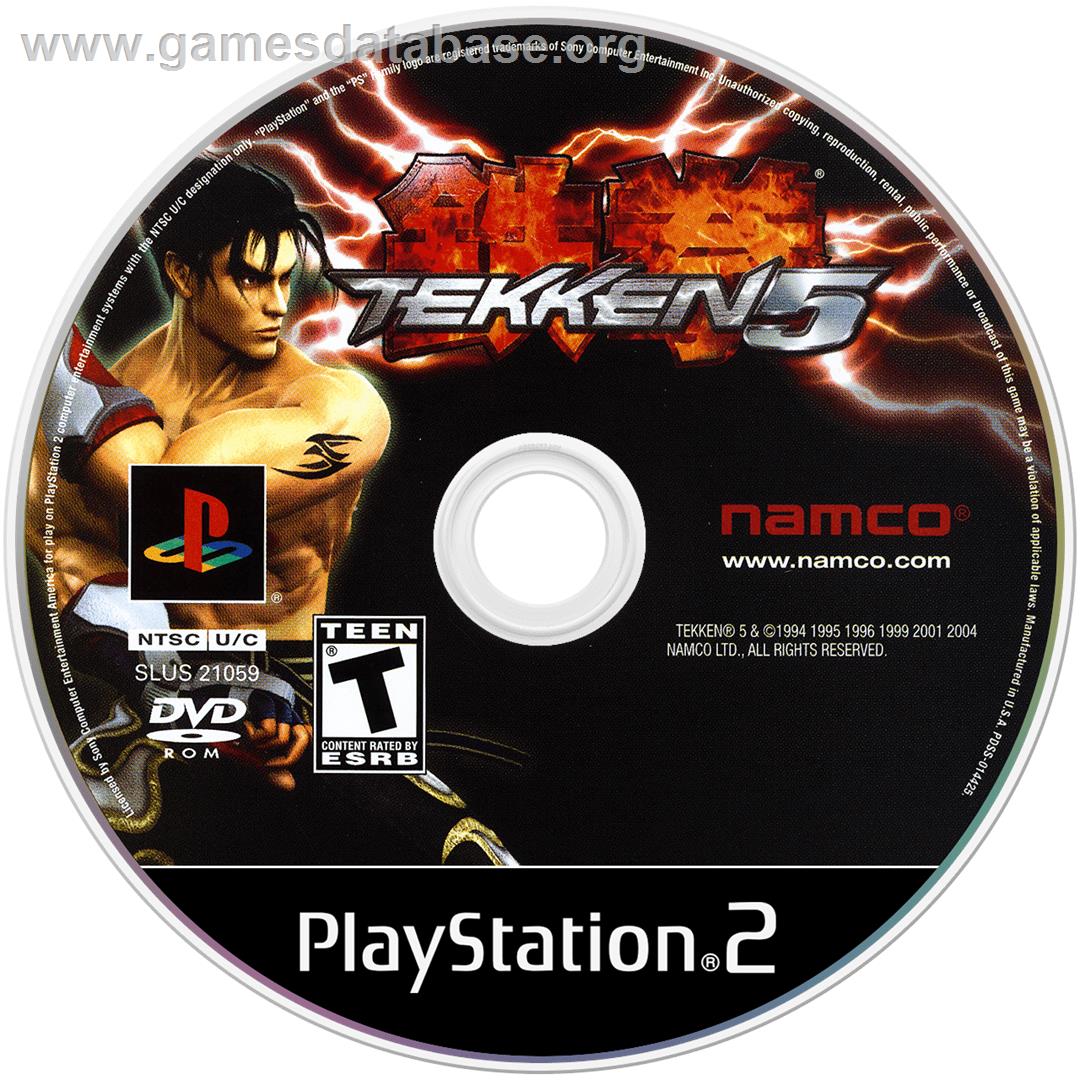 Tekken 5 - Sony Playstation 2 - Artwork - Cartridge