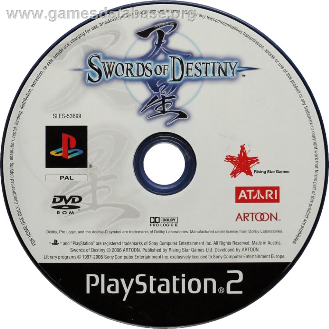 Tian Xing - Swords Of Destiny - Sony Playstation 2 - Artwork - Cartridge