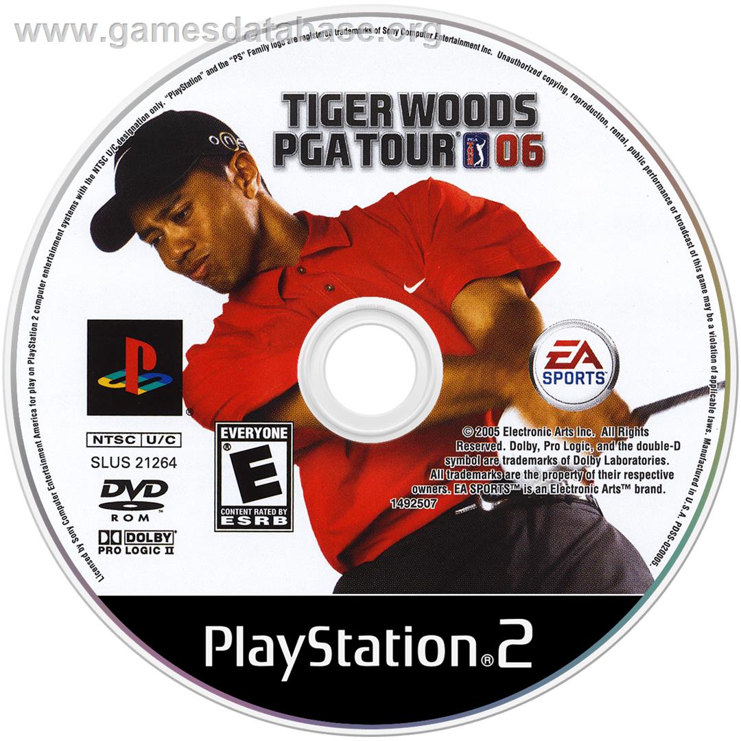 Tiger Woods Pga Tour 06 - Sony Playstation 2 - Artwork - Cartridge