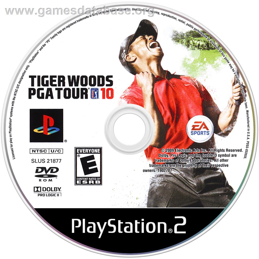 Tiger Woods Pga Tour 10 - Sony Playstation 2 - Artwork - Cartridge
