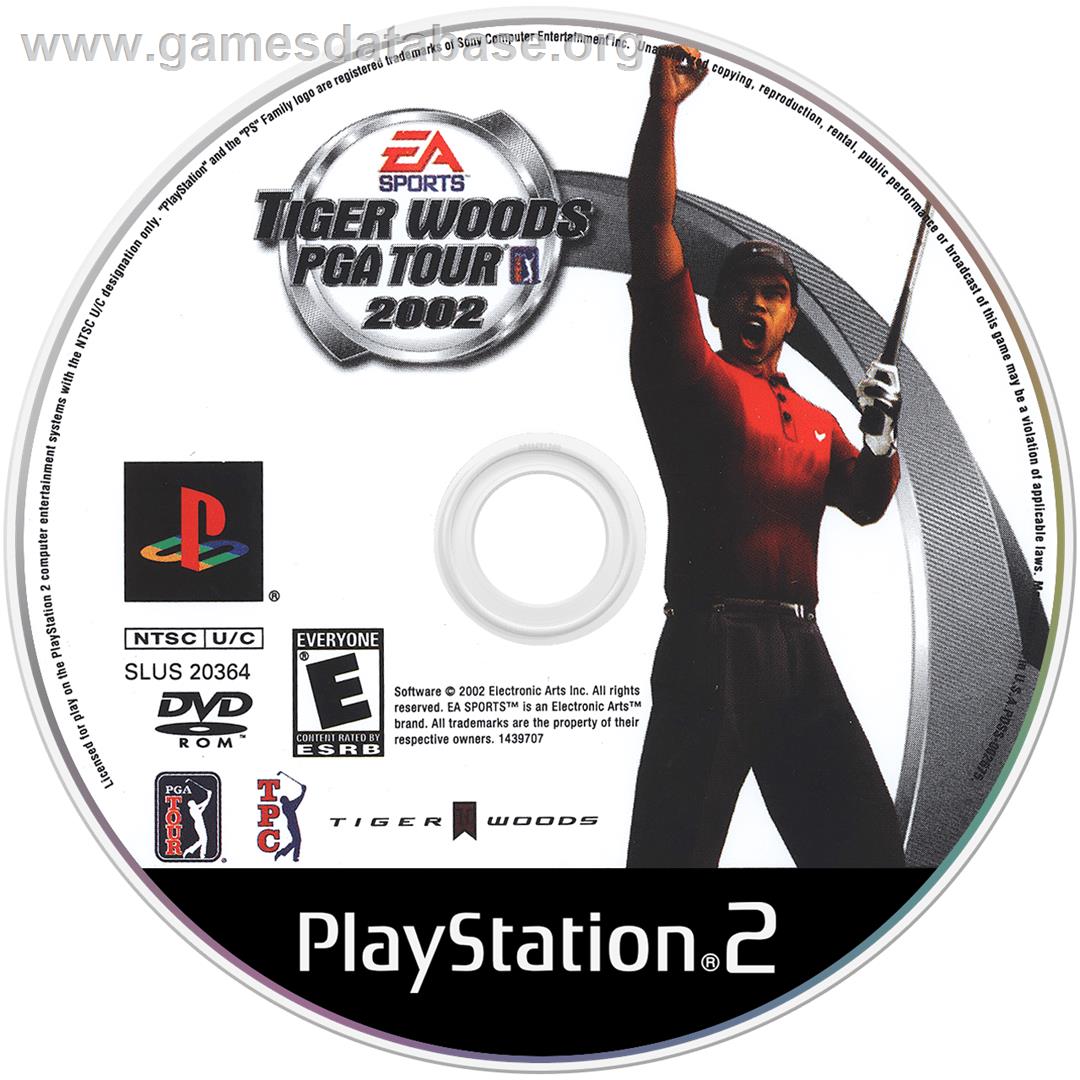 Tiger Woods Pga Tour 2002 - Sony Playstation 2 - Artwork - Cartridge