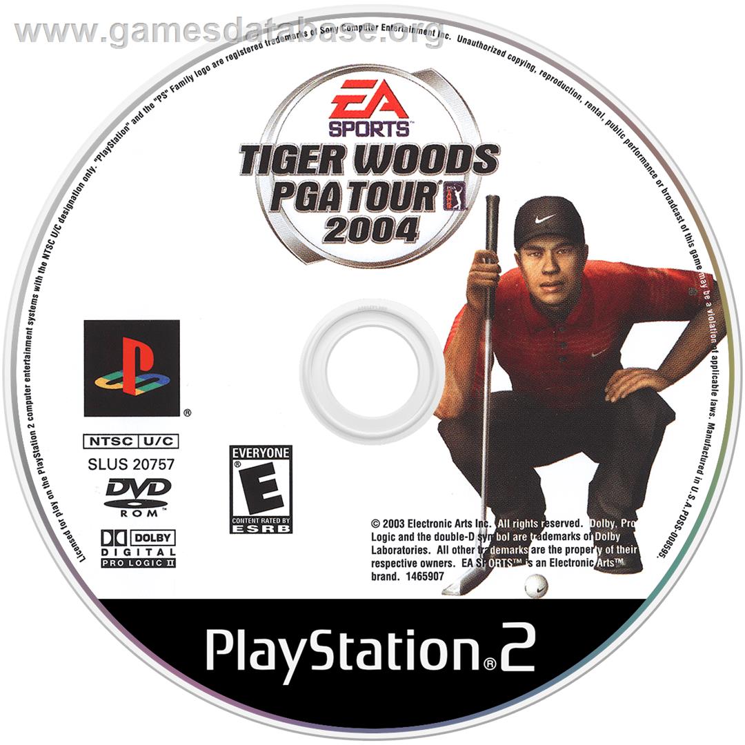Tiger Woods Pga Tour 2004 - Sony Playstation 2 - Artwork - Cartridge