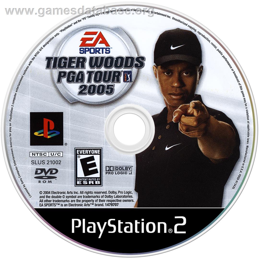 Tiger Woods Pga Tour 2005 - Sony Playstation 2 - Artwork - Cartridge
