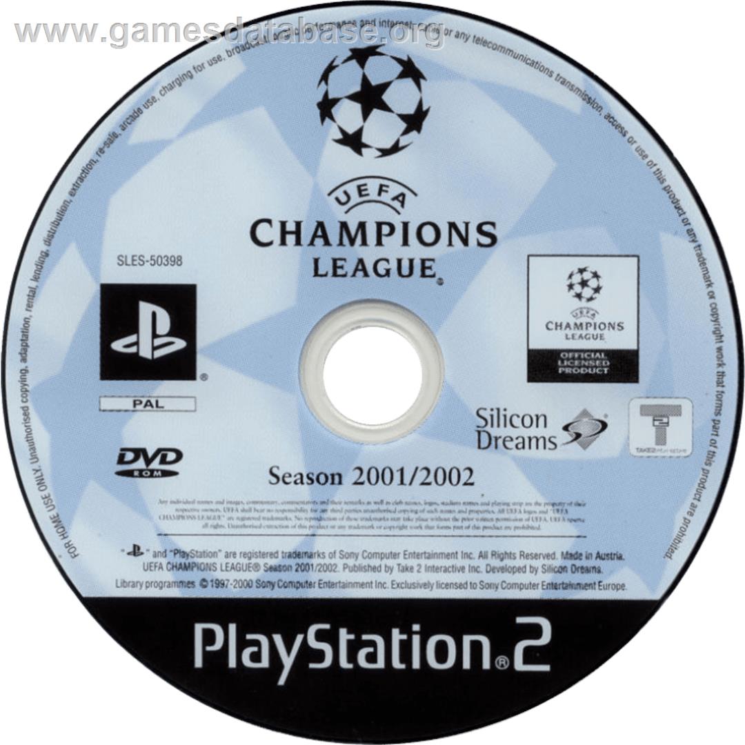 Uefa Champions League - Saison 2001/2002 - Sony Playstation 2 - Artwork - Cartridge