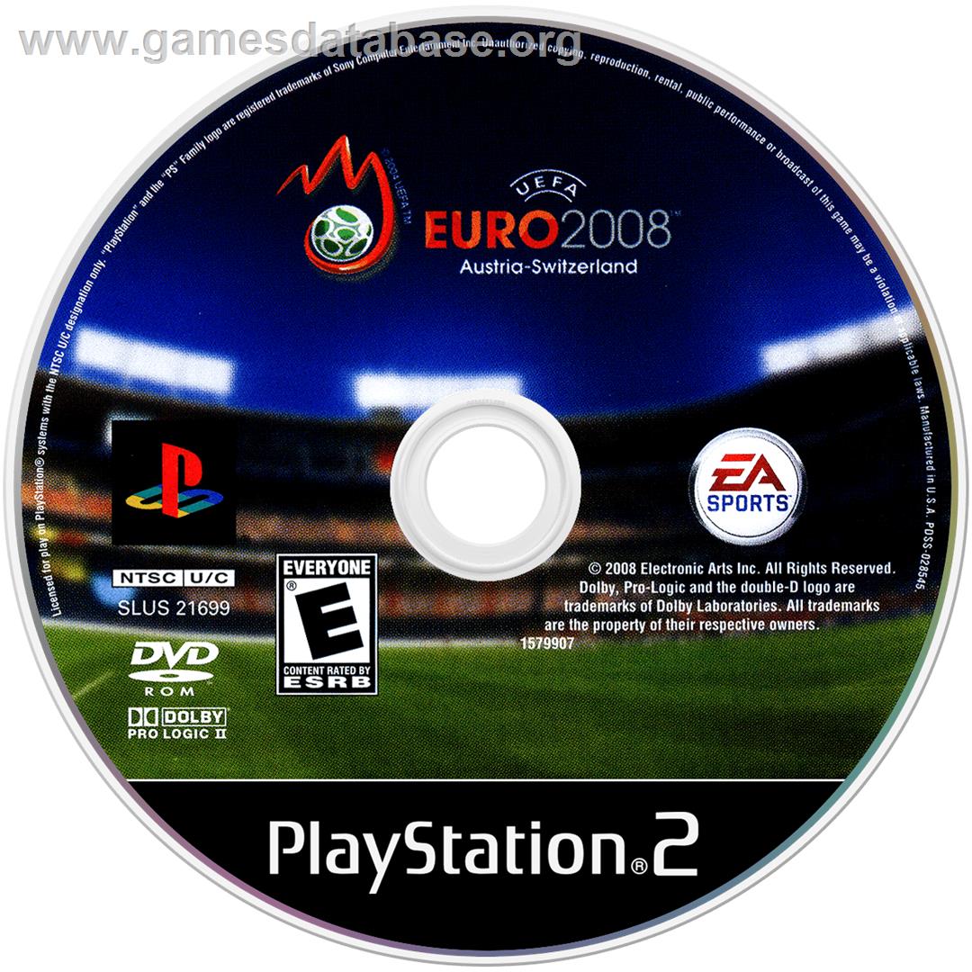 Uefa Euro 2008 - Sony Playstation 2 - Artwork - Cartridge