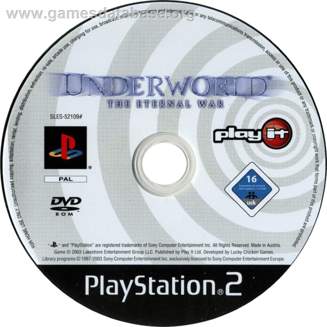 Underworld - The Eternal War - Sony Playstation 2 - Artwork - Cartridge