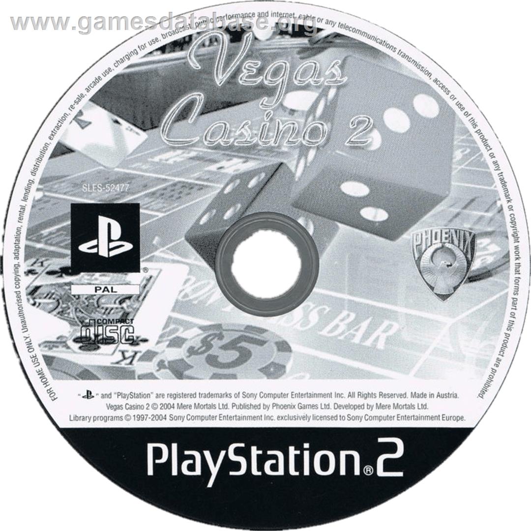 Vegas Casino 2 - Sony Playstation 2 - Artwork - Cartridge