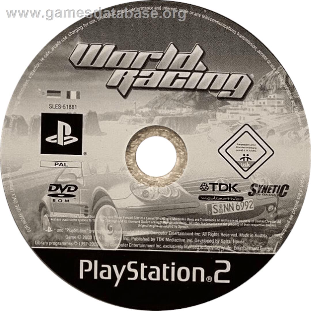 World Racing - Sony Playstation 2 - Artwork - Cartridge