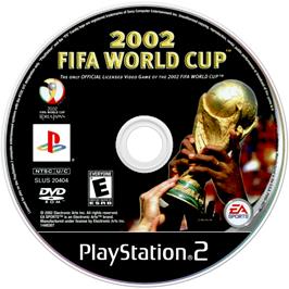 Artwork on the Disc for 2002 FIFA World Cup on the Sony Playstation 2.