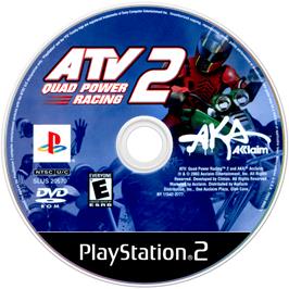 Artwork on the Disc for ATV: Quad Power Racing 2 on the Sony Playstation 2.
