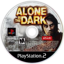 Artwork on the Disc for Alone in the Dark: The New Nightmare on the Sony Playstation 2.