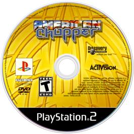 Artwork on the Disc for American Chopper on the Sony Playstation 2.