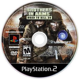 Artwork on the Disc for Brothers in Arms: Road to Hill 30 on the Sony Playstation 2.