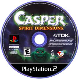Artwork on the Disc for Casper: Spirit Dimensions on the Sony Playstation 2.