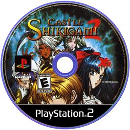 Artwork on the Disc for Castle Shikigami 2 on the Sony Playstation 2.