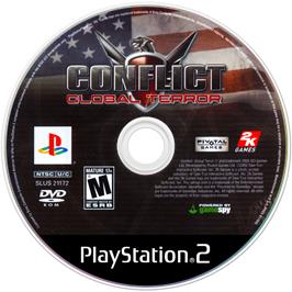 Artwork on the Disc for Conflict: Global Terror on the Sony Playstation 2.