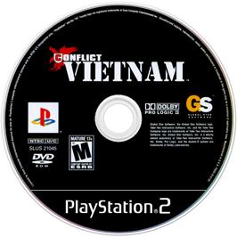 Artwork on the Disc for Conflict: Vietnam on the Sony Playstation 2.