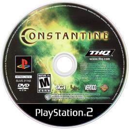 Artwork on the Disc for Constantine on the Sony Playstation 2.