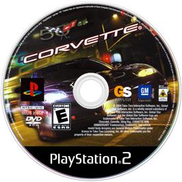 Artwork on the Disc for Corvette on the Sony Playstation 2.