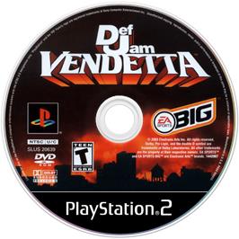 Artwork on the Disc for Def Jam: Vendetta on the Sony Playstation 2.