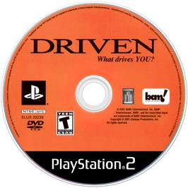 Artwork on the Disc for Driven on the Sony Playstation 2.