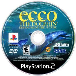 Artwork on the Disc for Ecco the Dolphin: Defender of the Future on the Sony Playstation 2.